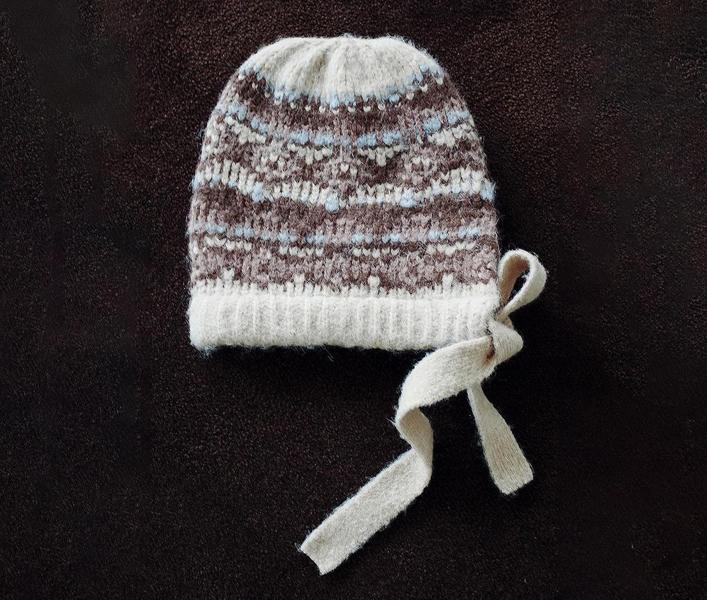 Autumn and winter jacquard knitted hat atmospheric woolen hat-2
