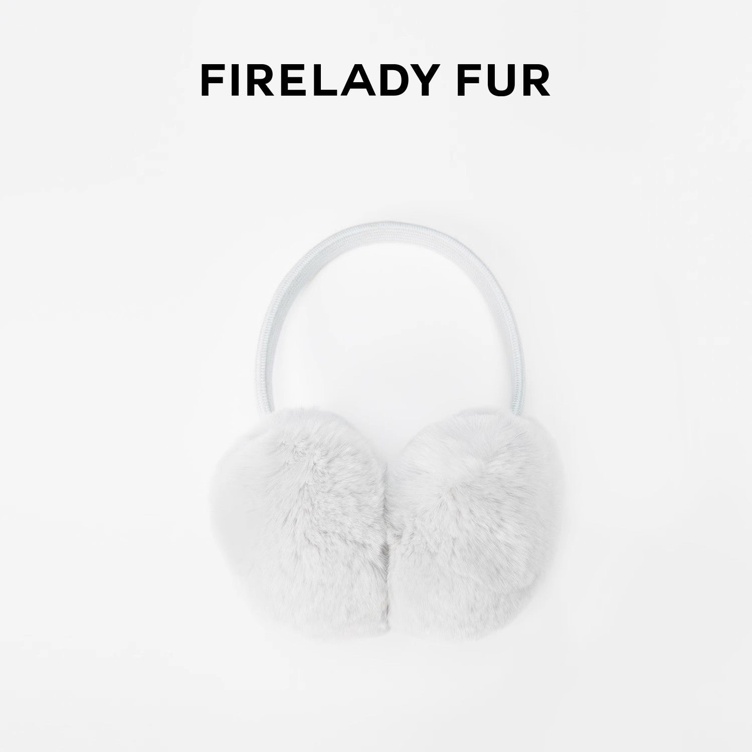 FireladyFur Women's Rabbit Fur Ear Muffs-1