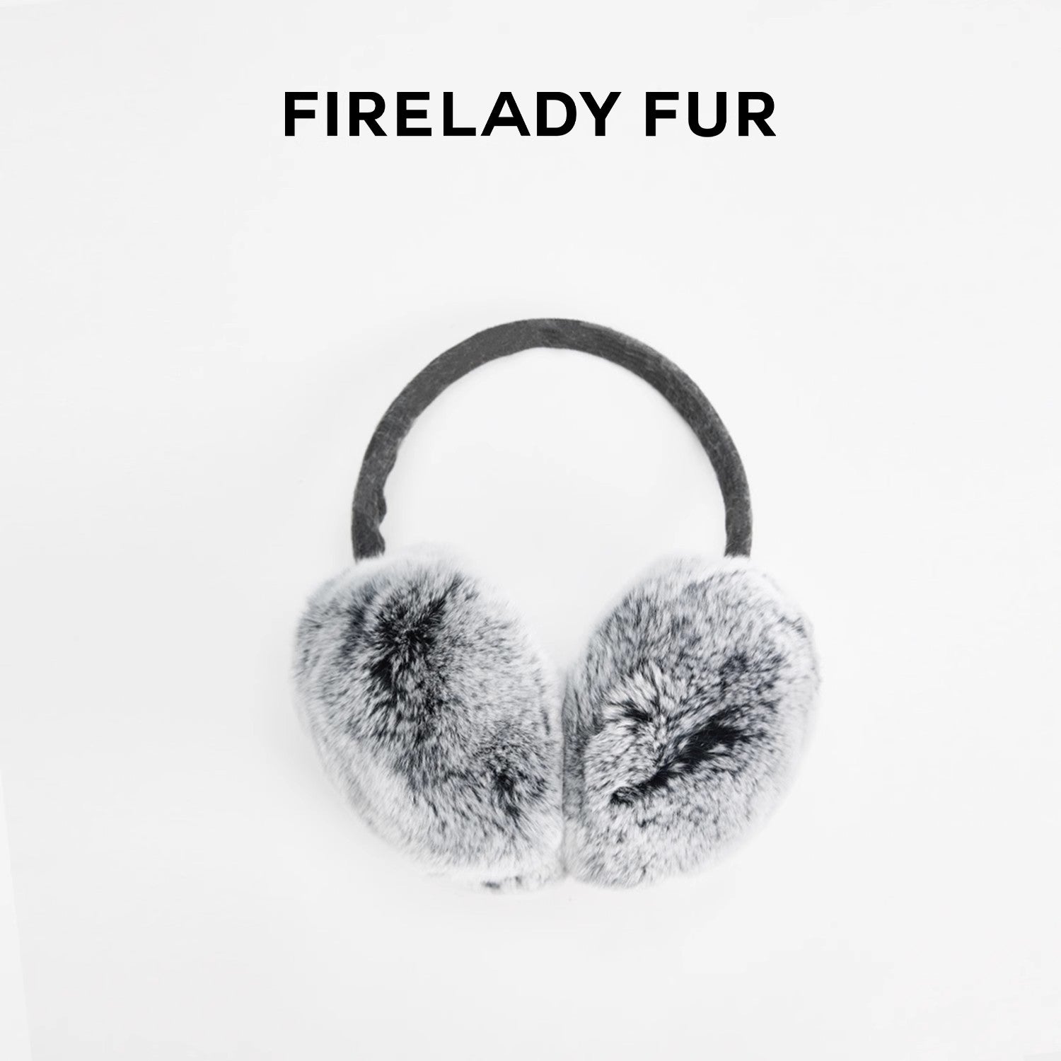 FireladyFur Women's Rabbit Fur Ear Muffs-0